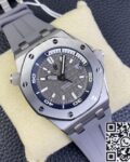 IP Factory Fake Audemars Piguet Royal Oak Offshore 15720ST.OO.A009CA.01 Grey Dial