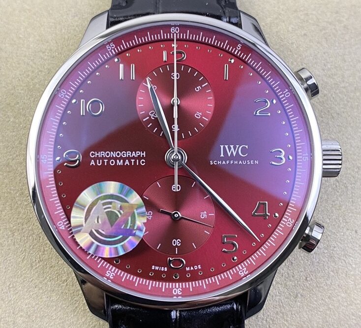 AZ Factory Replica IWC Portugieser IW371616 Red Panda Plate Watches