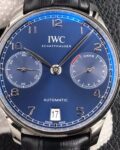 ZF Factory Fake IWC Portugieser IW500710 Blue Panda Plate Watches