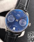 ZF Factory Fake IWC Portugieser IW500710 Blue Panda Plate Watches