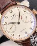 ZF Factory Fake IWC Portugieser IW500701 Brown Srap