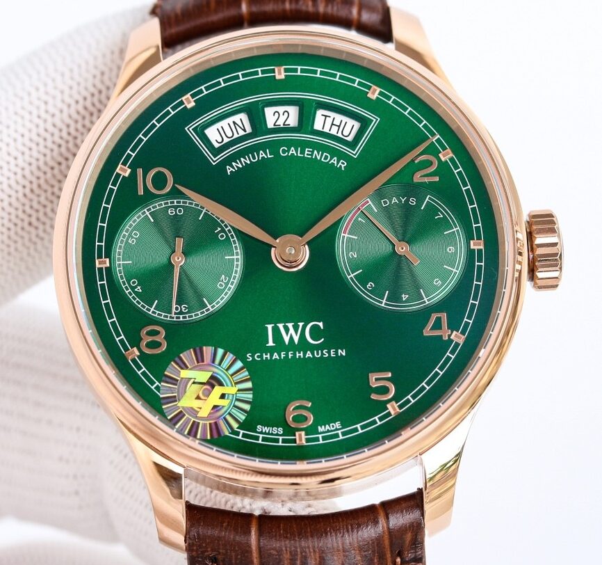 ZF Factory Replica IWC Portugieser IW503501 Green Dial