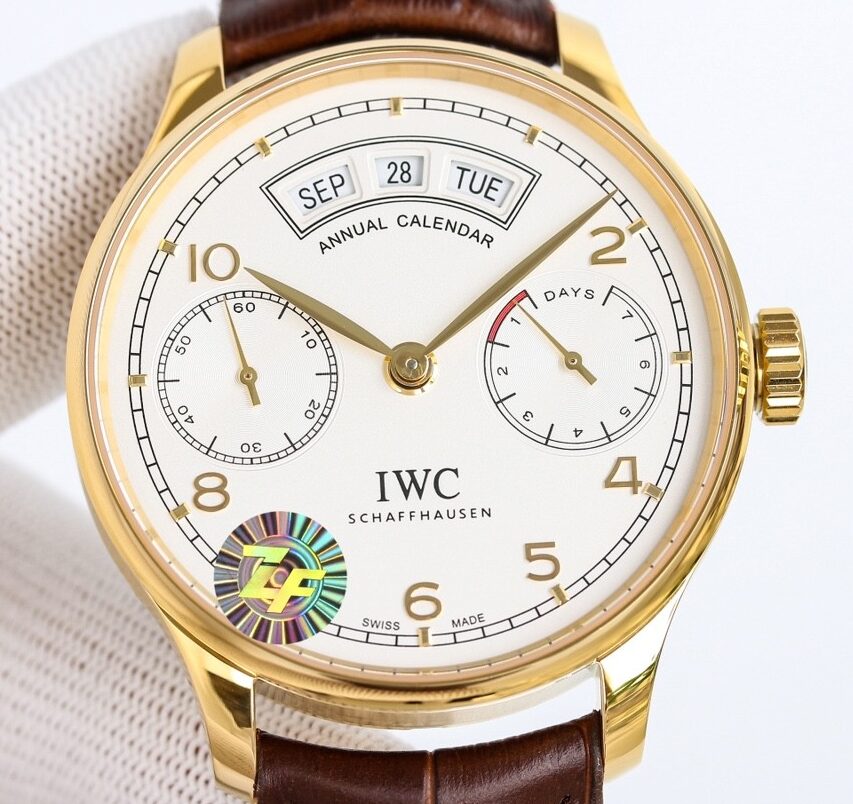 ZF Factory Fake IWC Portugieser IW503504 Gold Watch