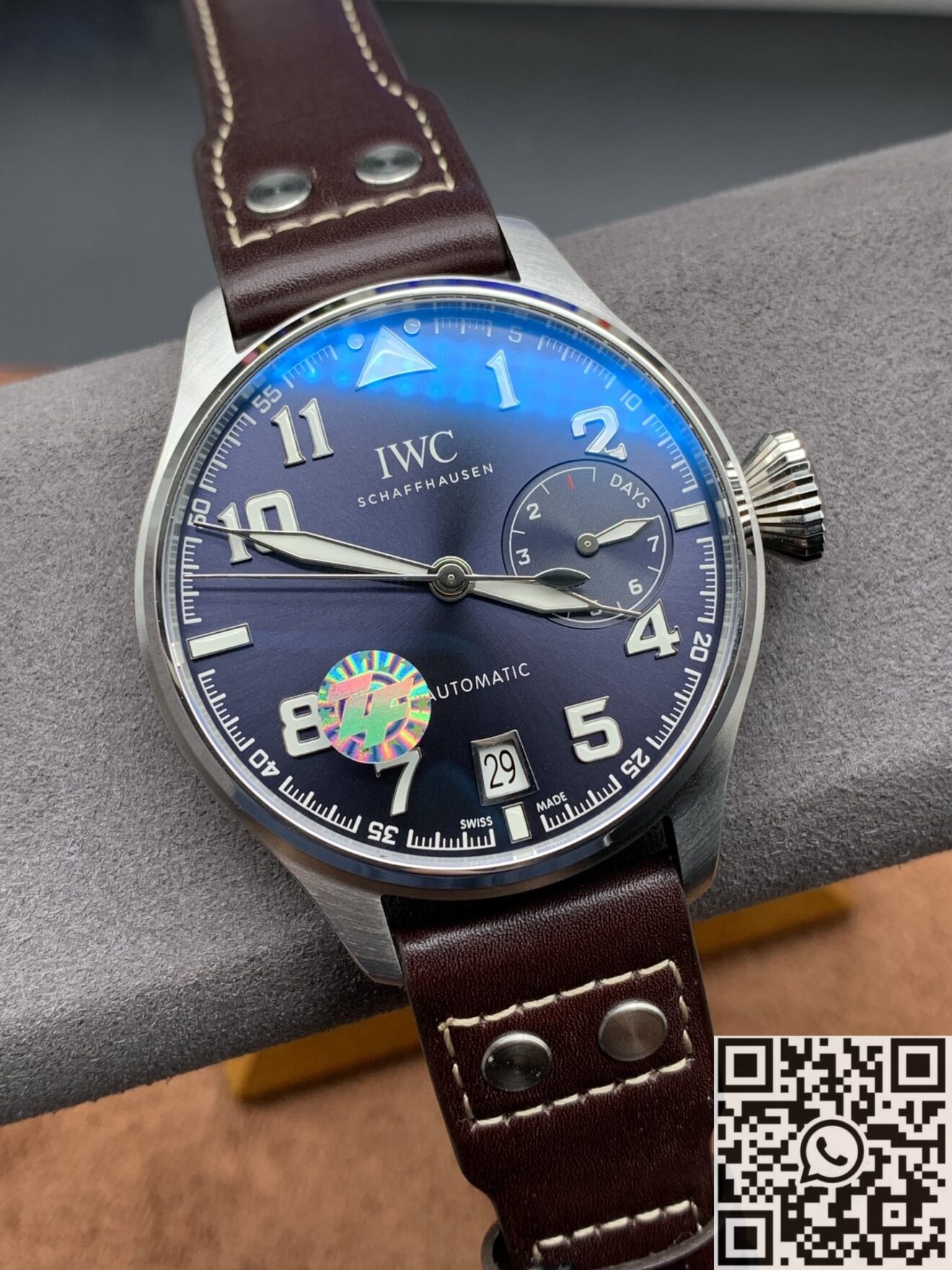 ZF Factory Replica IWC Pilot IW501002 Blue Dial Size 46mm