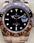 C+ Factory Fake Rolex GMT Master II M126715CHNR-0001 3285 Rose Gold Watch