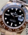 C+ Factory Fake Rolex GMT Master II M126715CHNR-0001 3285 Rose Gold Watch