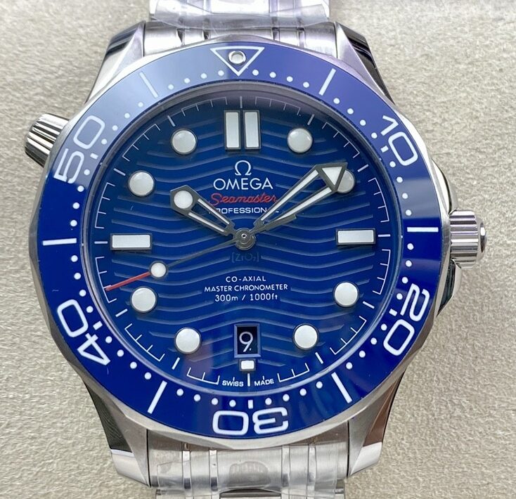 VS Factory Fake Omega Seamaster Diver 300M 210.22.42.20.01.004 Black Dial