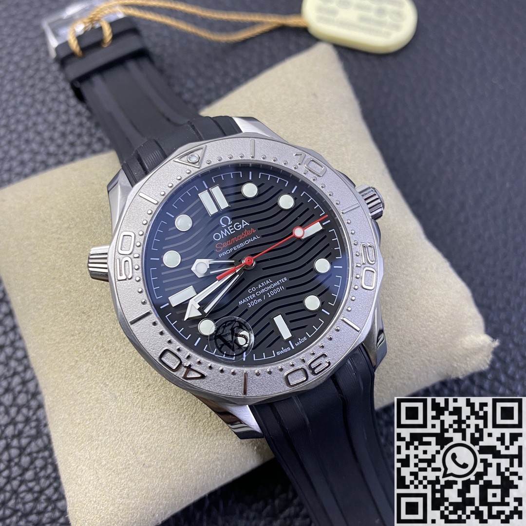 VS. Factory Replica Omega Seamaster Diver 300M 210.32.42.20.01.002 Black Rubber Strap