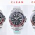 Clean Factory Rolex GMT Master II Coke Bezel Upgrade and Detail Comparison