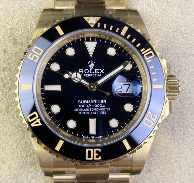 Clean Factory Gold Watches Rolex Submariner M126618LN-0002