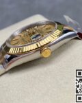 Clean Factory New Rolex Datejust M126333-0021 gold dial Watch