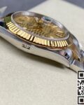 Clean Factory New Rolex Datejust M126333-0021 gold dial Watch