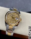 Clean Factory New Rolex Datejust M126333-0021 gold dial Watch