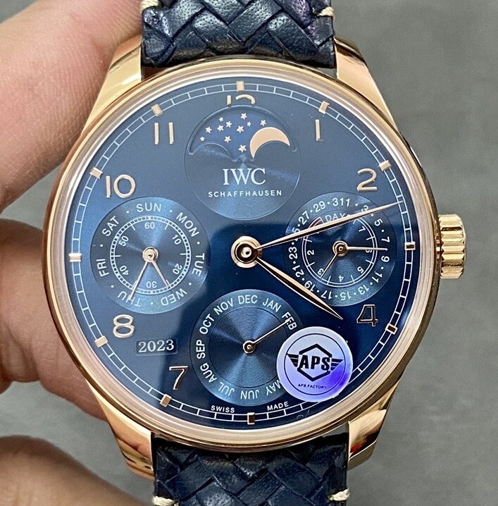 APS Factory Fake IWC Portugieser IW503312 18K Armor Gold Watch