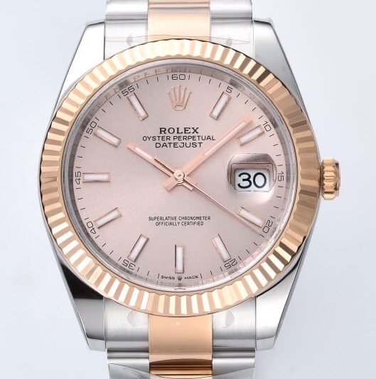 Clean Factory New Rolex Datejust M126331-0009 Pink Dial Watch