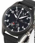 APS Factory Replica IWC Pilot IW389001 Black Dial Watches