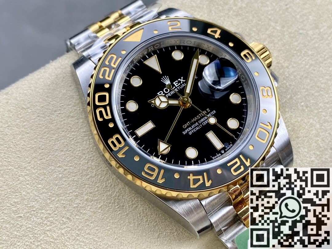 ARF Factory Upgraded Rolex GMT Master II M126713GRNR-0001 Gold Replica Watch