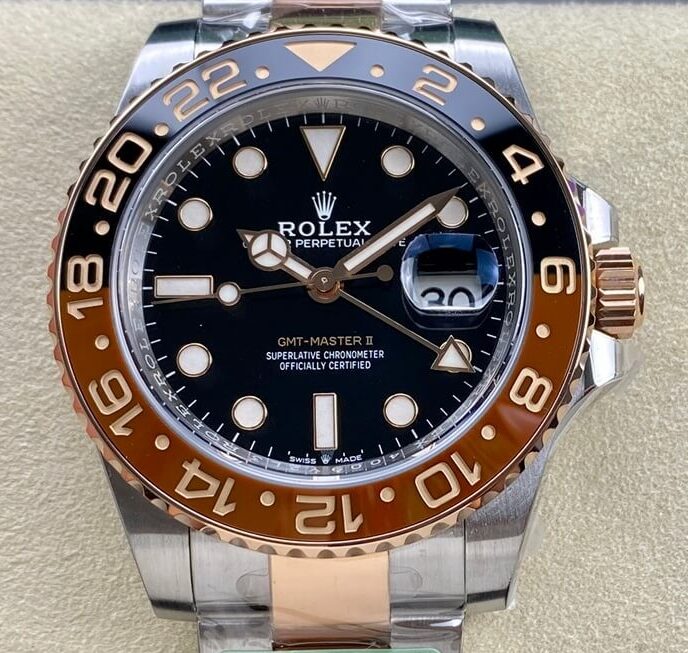 ARF Factory Rolex GMT Master II M126711CHNR-0002 Rose Gold Replica Watches