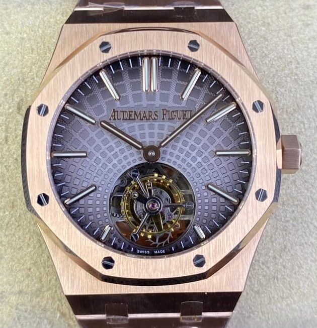 Audemars Piguet Replica - Royal Oak Rose Gold Dial Tourbillon