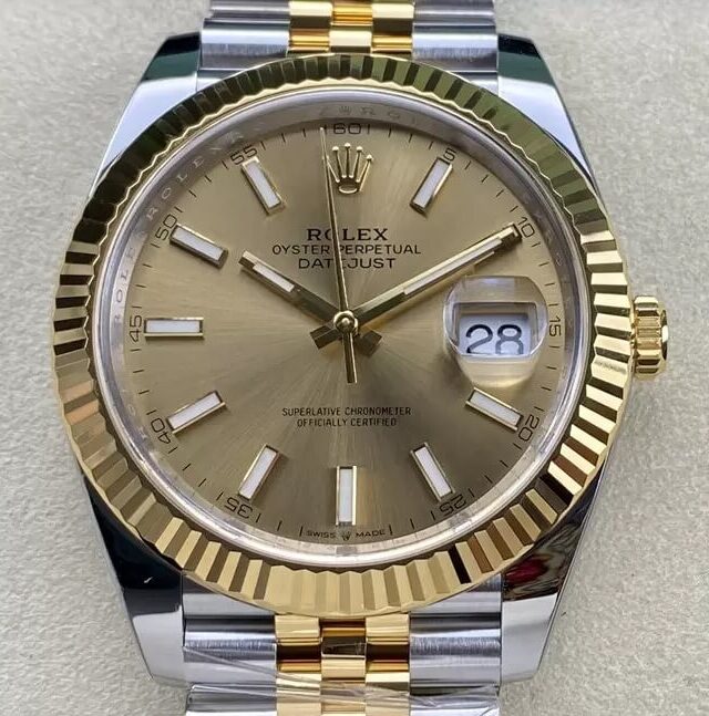 Clean Factory Rolex Datejust M126333-0010 Champagne Replica Watch