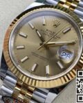 Clean Factory Rolex Datejust M126333-0010 Champagne Replica Watch