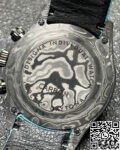 Custom Rolex Replica Daytona DIW Carbon Fiber Case Light Blue