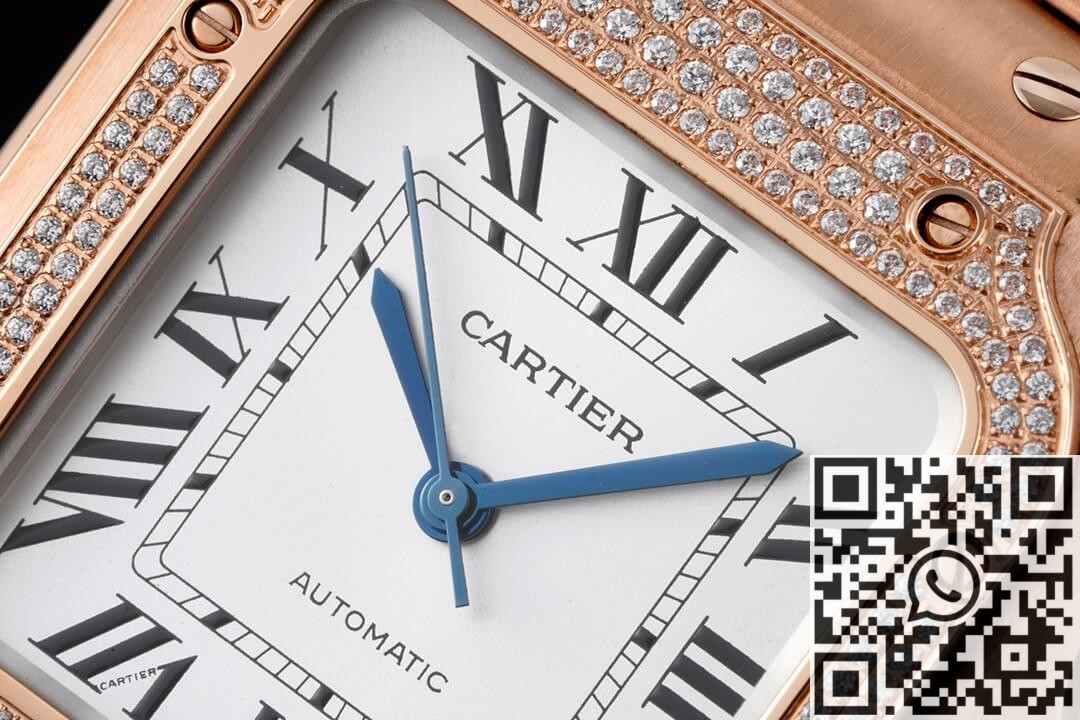 Cartier Santos Replica BV Factory WJSA0009 Silver Gray Watch