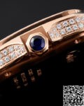 Replica Cartier Santos Watch BV Factory Rose Gold Full Diamond