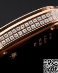 Replica Cartier Santos Watch BV Factory Rose Gold Full Diamond