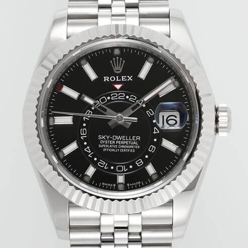 Rolex Replica Bright Black ZF Sky Dweller M336934-0008 Dial