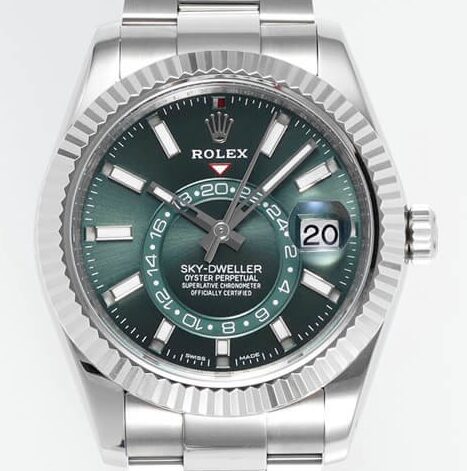 ZF Rolex Replica Factory Sky Dweller M326934 Mint Green Dial