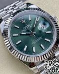 Replica Rolexes ARF Factory Datejust M126334-0028 Mint Green