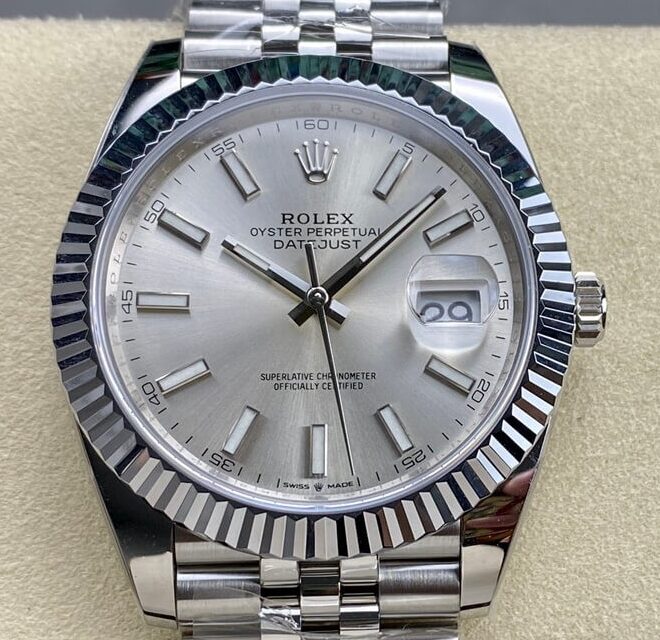 Replic Rolex ARF Factory Datejust M126334-0004 silver gray