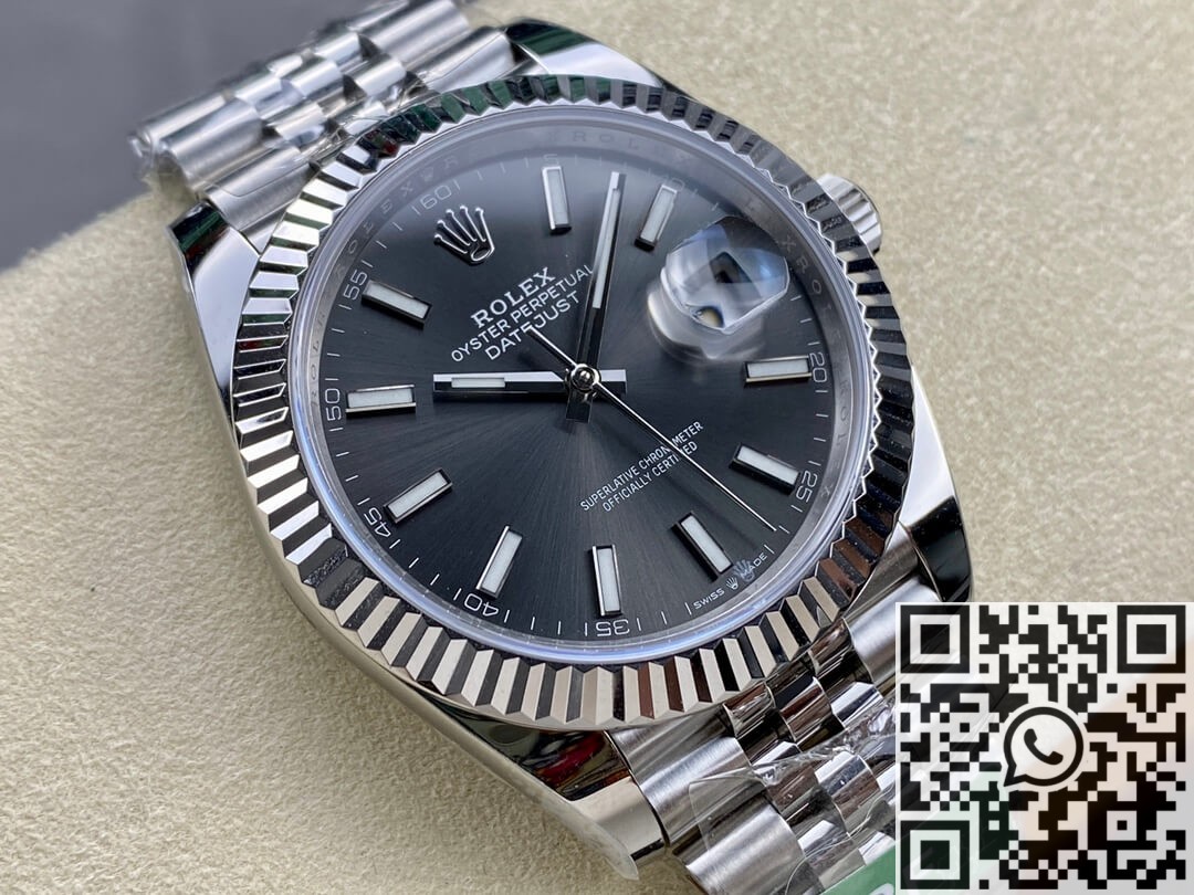 High Quality Rolex Replicas M126334-0014 Dark Rhodium White