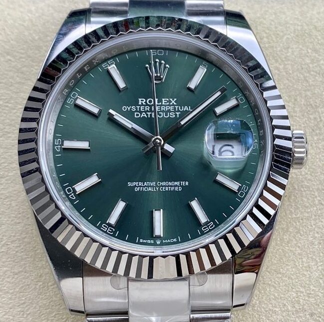 Best Replica Rolexes ARF Datejust M126334-0027 Mint Green