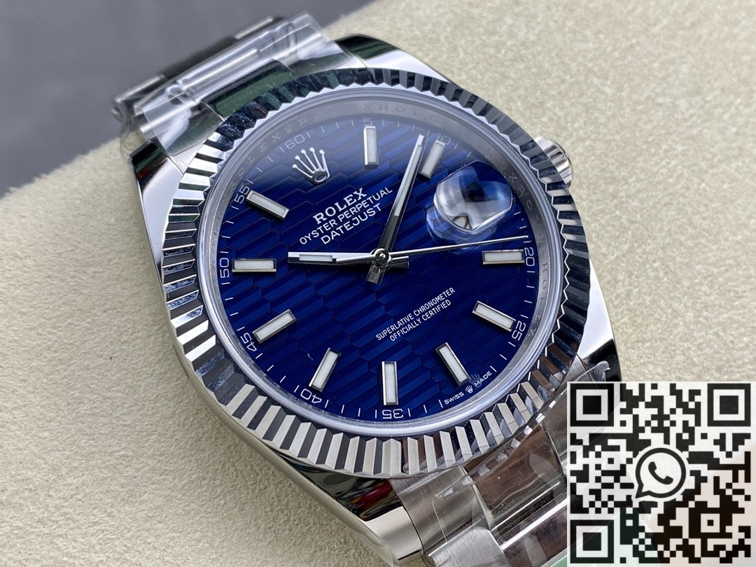 Replica Rolex VS Real ARF Datejust M126334-0031 bright blue