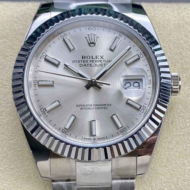 Best Rolex Fake ARF Datejust M126334-0003 silver Watch 41mm