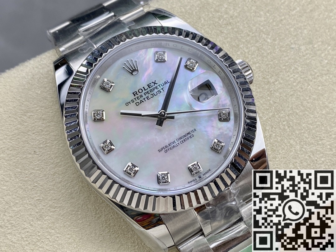 ARF Rolex Datejust Replica M126334-0019 White Watch 41mm