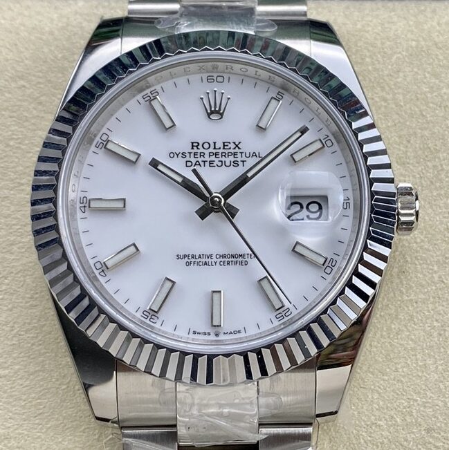 Rolex Replica White Watch ARF Datejust M126334-0009 41mm