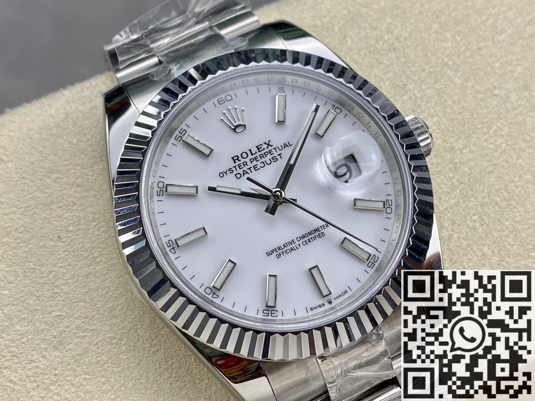 Rolex Replica White Watch ARF Datejust M126334-0009 41mm