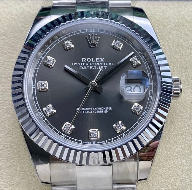 Rolex Replica Silver Gray ARF Datejust M126334-0005 Size 41mm