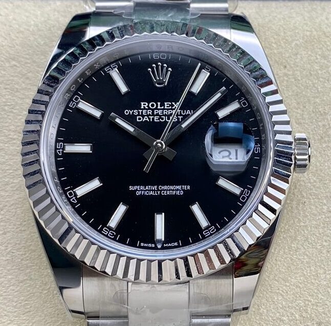 Rolex Replica Black Watch ARF Datejust M126334-0017 41mm