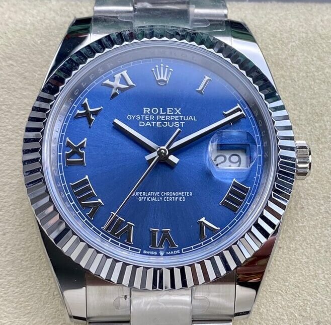 Rolex Replica Blue Watch ARF Datejust M126334-0025 Size 41mm