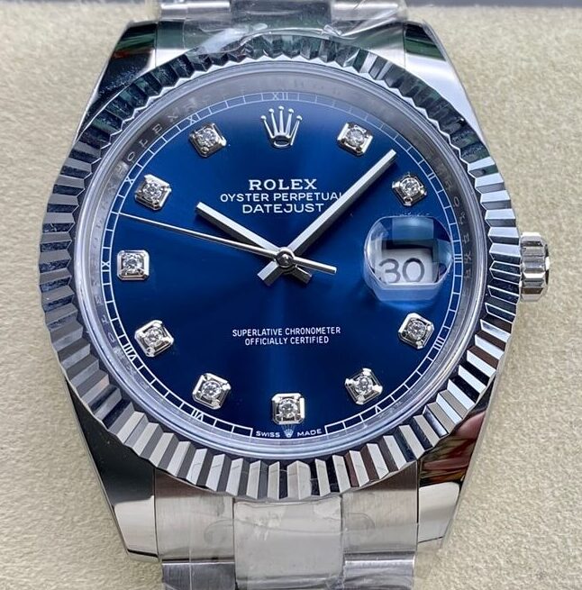 ARF Rolex Replica Datejust M126334-0015 Blue Diamond Watch