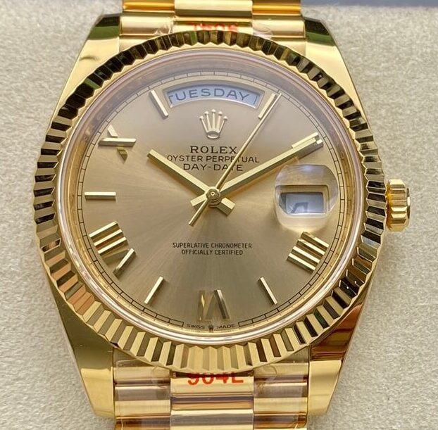 Gold Rolex Day Date ARF Factory M228238-0006 Gold Size 40