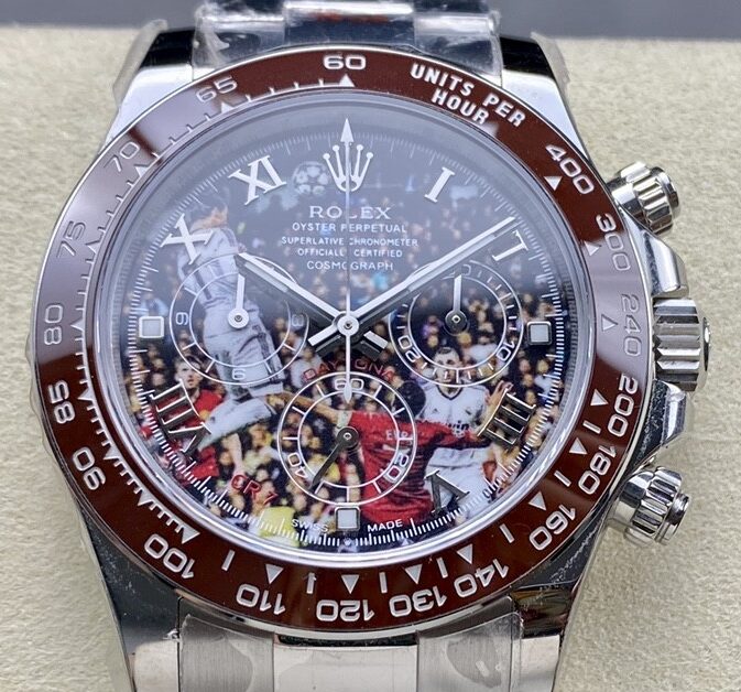 IPK Modified Customized Replica Rolex Daytona Watches : The Cristiano Ronaldo Brown ceramics Edition