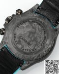 DIW Custom Hollow Daytona Rolex Black Dial Blue Strap