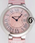 Cartier Pink Belt AF Factory Ballon Bleu De Size 33 Quartz