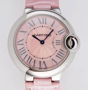 Cartier Pink Belt AF Factory Ballon Bleu De Size 33 Quartz