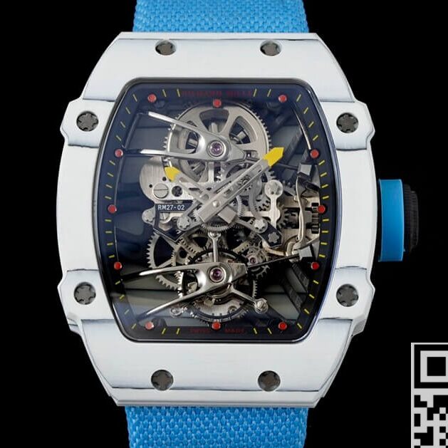 Richard Mille Replica RM27-02 Tourbillon Blue Nylon Strap